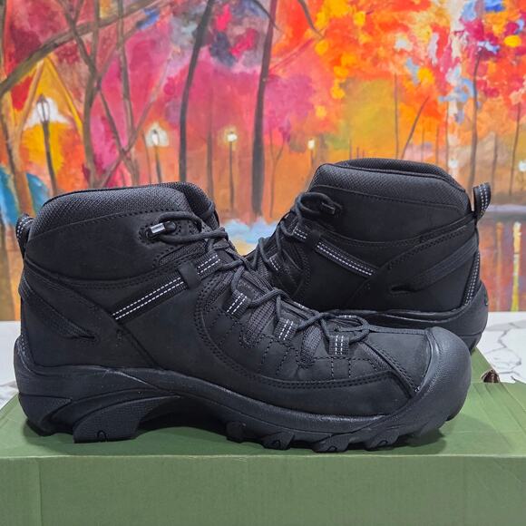 Keen Targhee II Mid Waterproof Size 11 Wide Men\'s Triple Black 1029104 main image 7